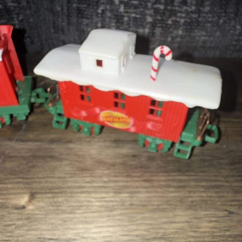 Vintage New Bright Logger Bears Express G Scale Christmas Coal Train Part 1986
